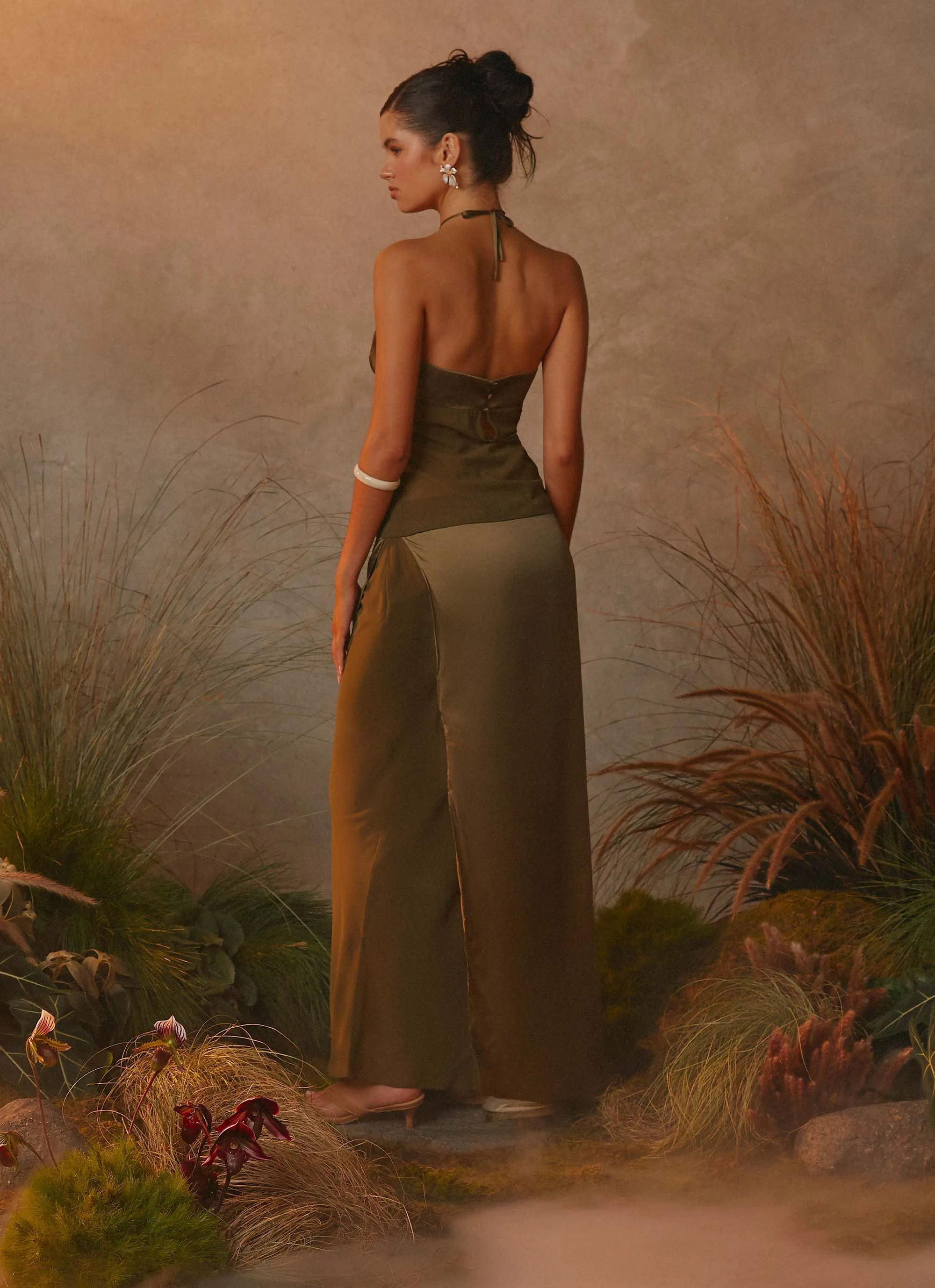 Aesthetic Fit Mavie Maxi Skirt - Khaki