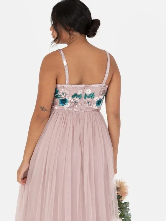 Maya Floral Embellished Cami Maxi Dress