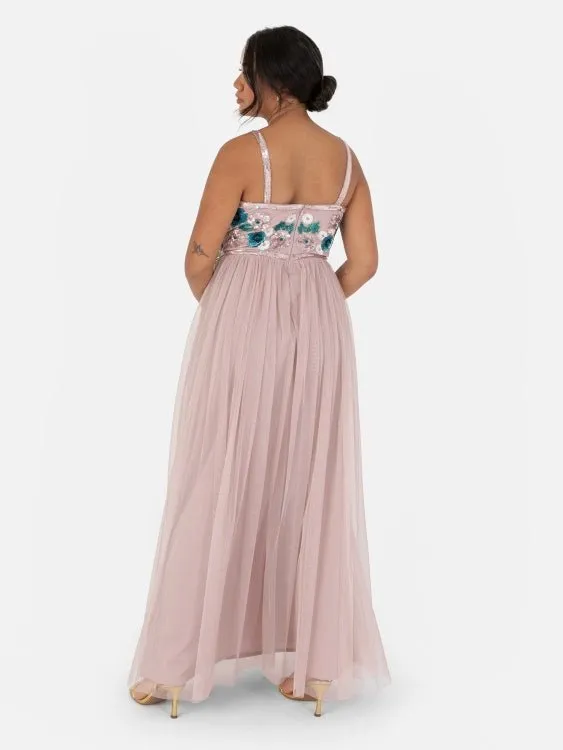 Maya Floral Embellished Cami Maxi Dress