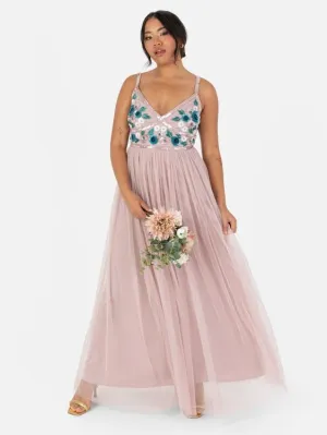 Maya Floral Embellished Cami Maxi Dress