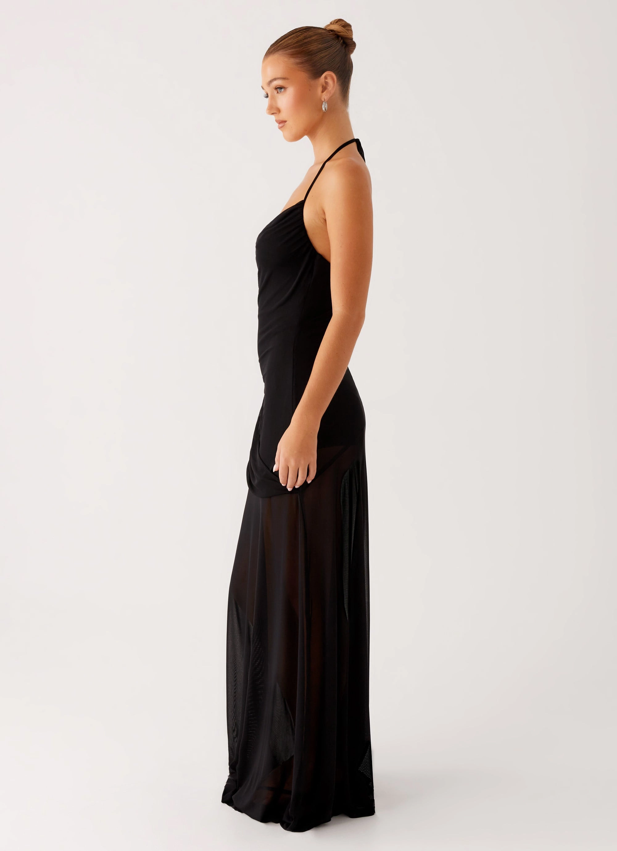 Luxe Comfort Texture Flow Mckinley Maxi Dress - Black
