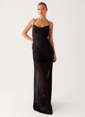 Mckinley Maxi Dress - Black Casual chic style Polished look dress ReversibleStyle Mckinley Maxi Dress - Black