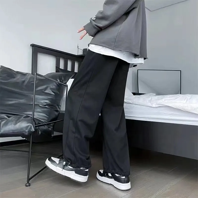 Men Pants Winter Men's Casual Pants Drawstring plus Size Men's Pants Sports Pants