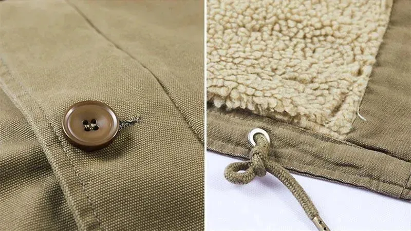Men Safari Jacket With Slip Pockets