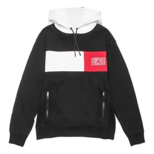 Men's Air Jordan 11 Legacy Splicing Pullover Asia Edition Sweatshirt, black