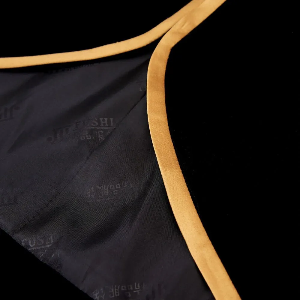 Men's Autumn British Style Velvet Slim Fit Blazer With Golden Embroidery