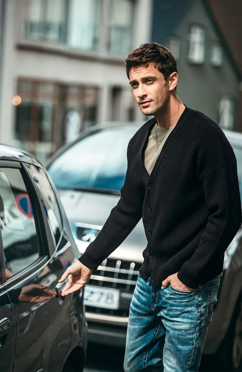 Men's Autumn Casual Cotton Buttoned Cardigan