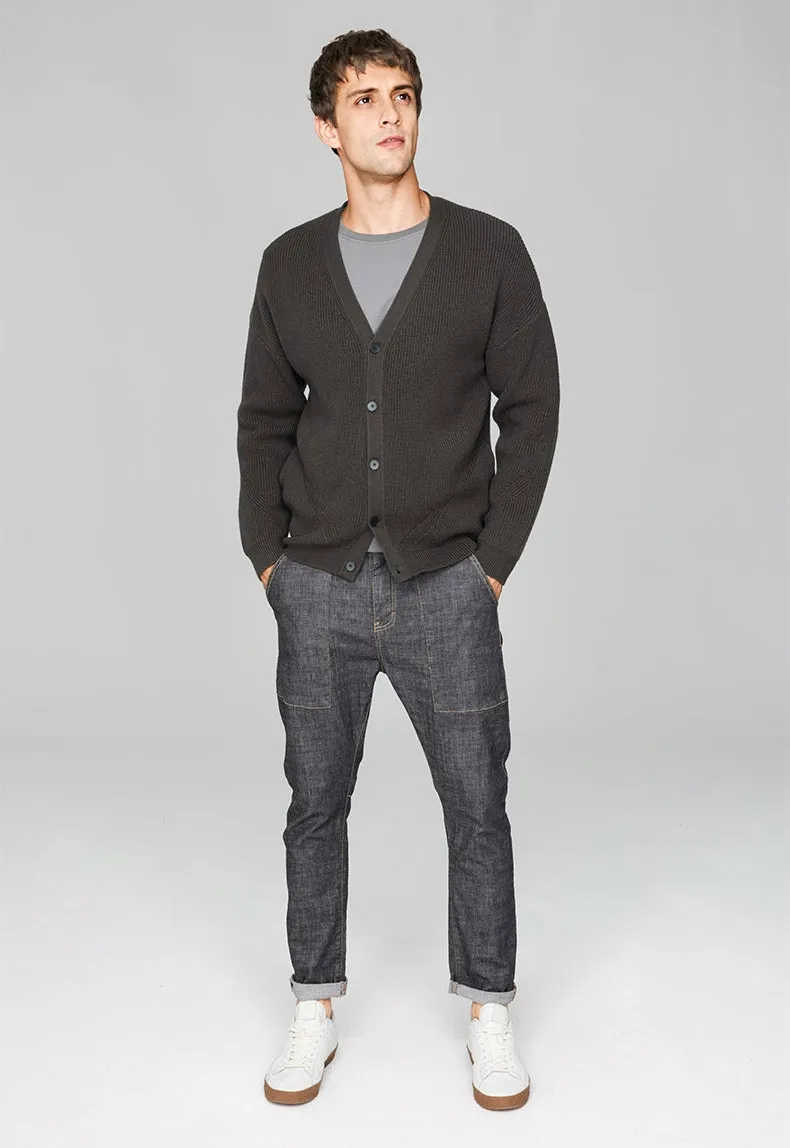 Men's Autumn Casual Cotton Buttoned Cardigan