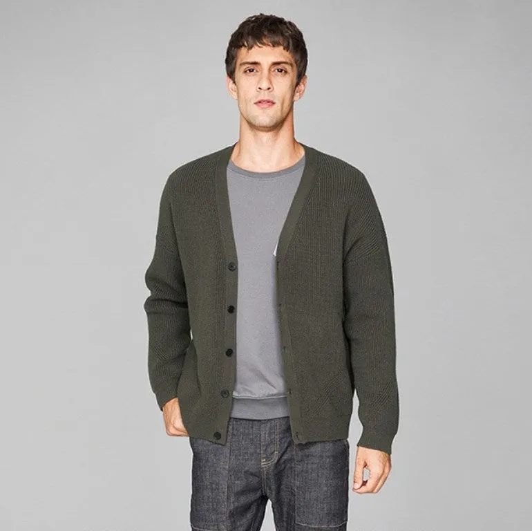 Men's Autumn Casual Cotton Buttoned Cardigan