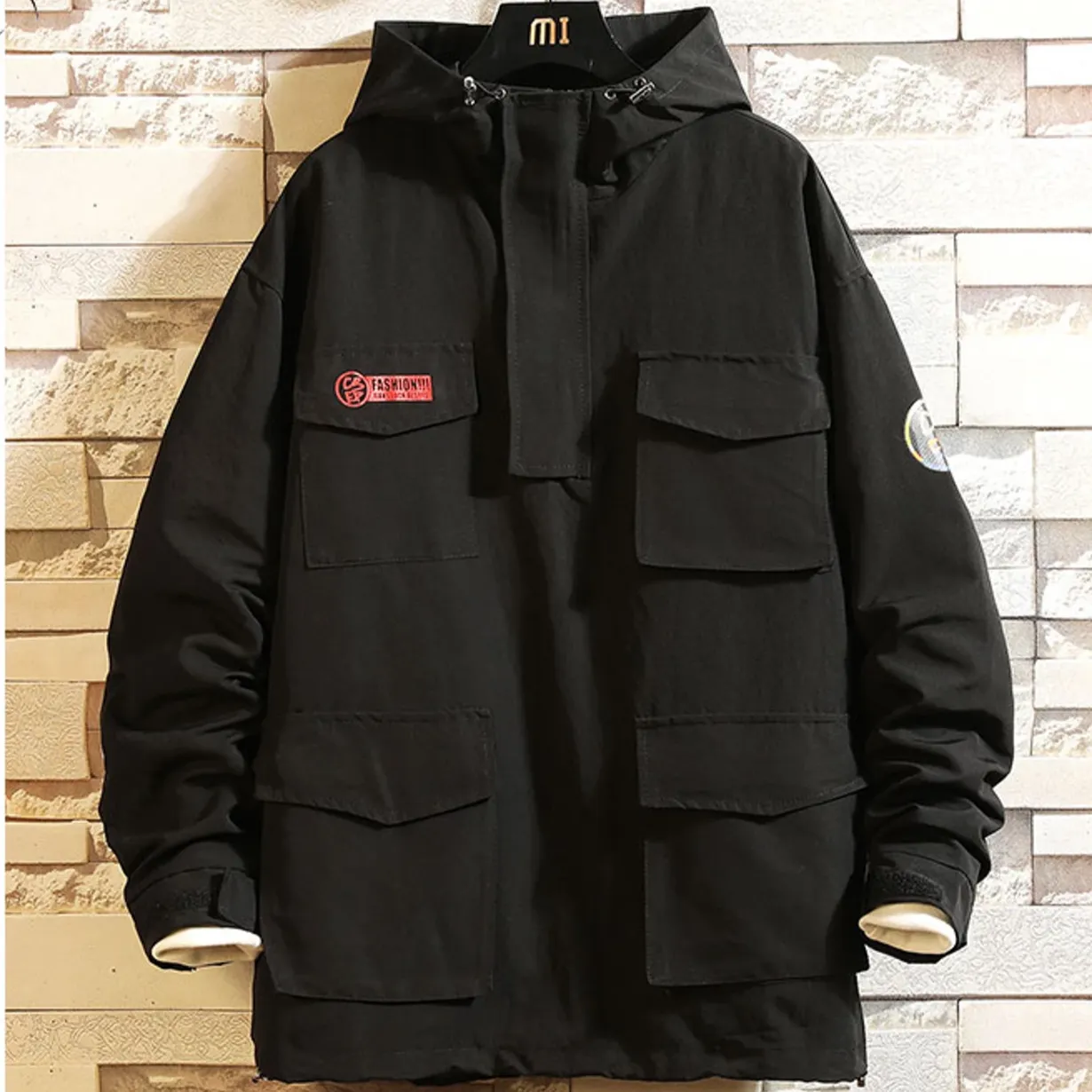 Men's Autumn Casual Hooded Coat With Pockets
