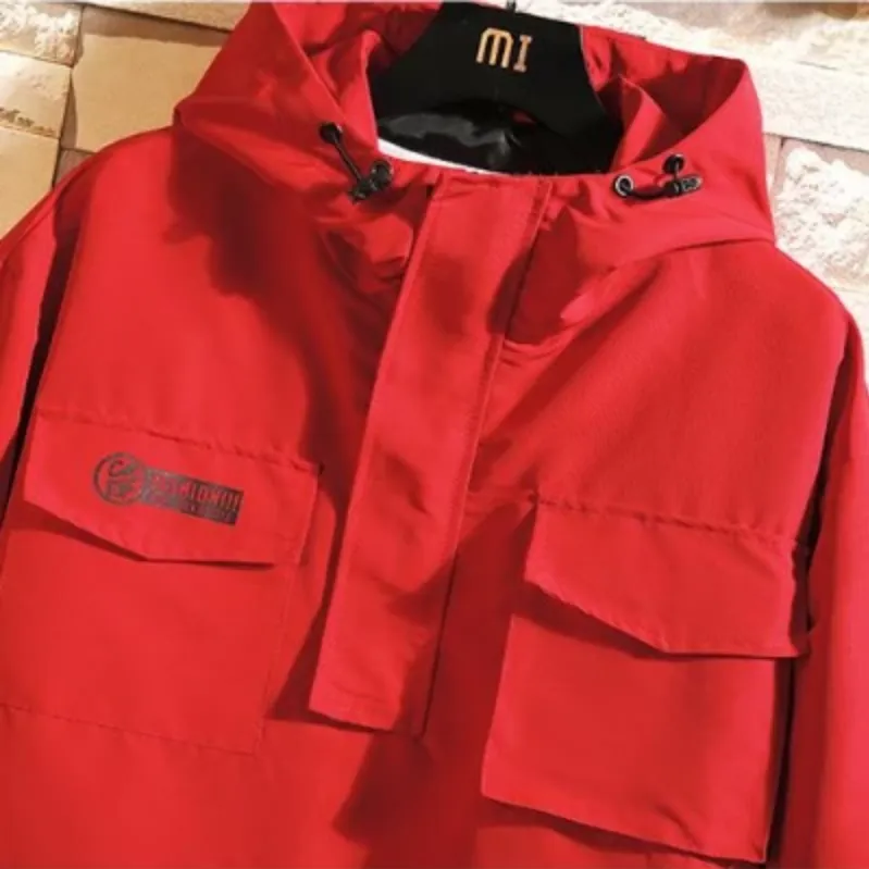 Men's Autumn Casual Hooded Coat With Pockets