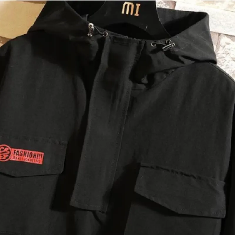 Men's Autumn Casual Hooded Coat With Pockets