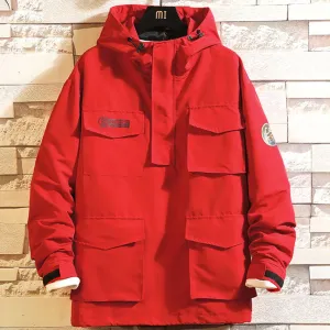 Men's Autumn Casual Hooded Coat With Pockets