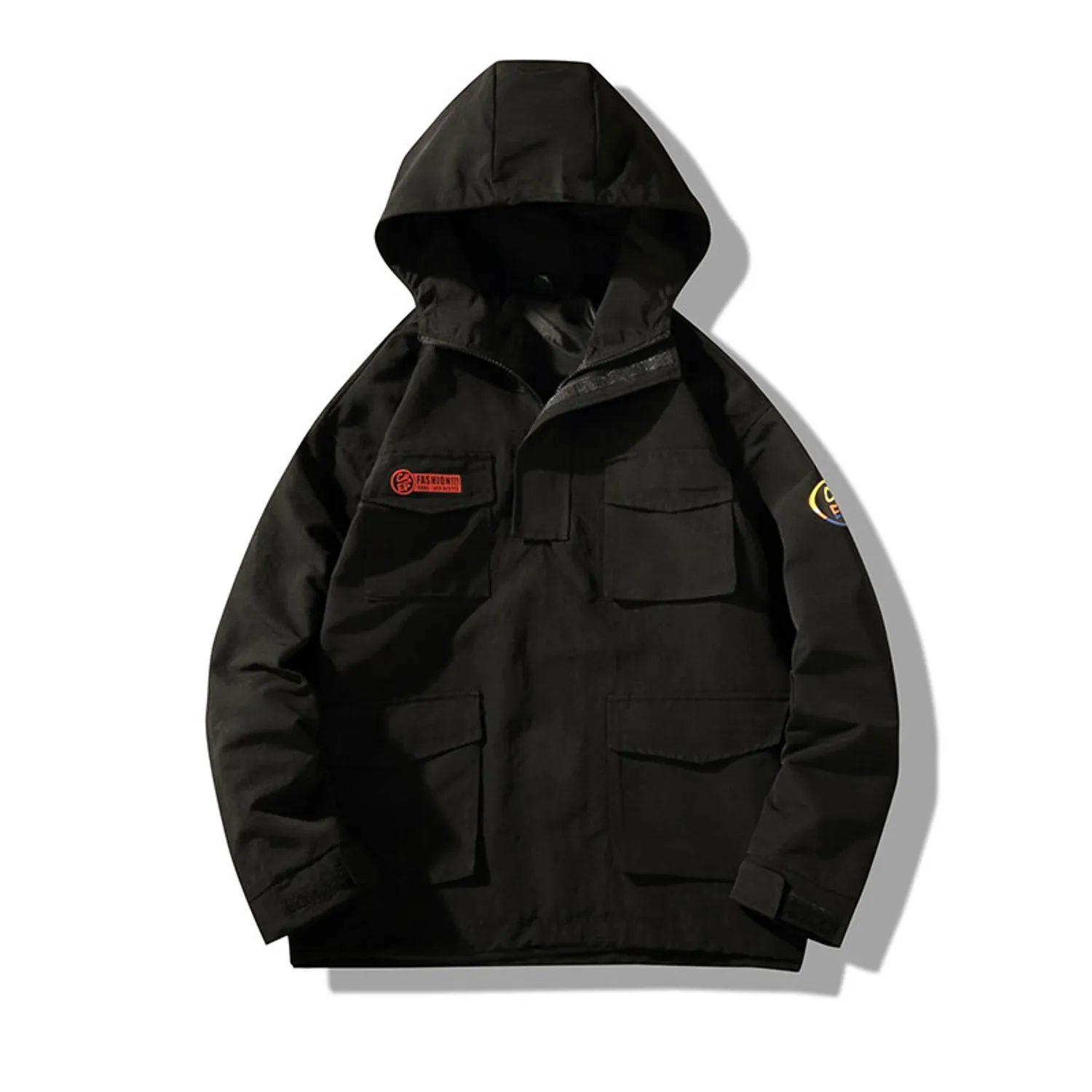 Men's Autumn Casual Hooded Coat With Pockets