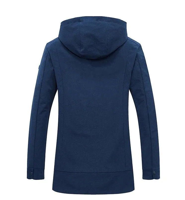 Men's Autumn Casual Hooded Long Coat | Men's Windbreaker