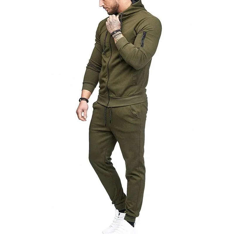 Men's Autumn Casual Hooded Tracksuit