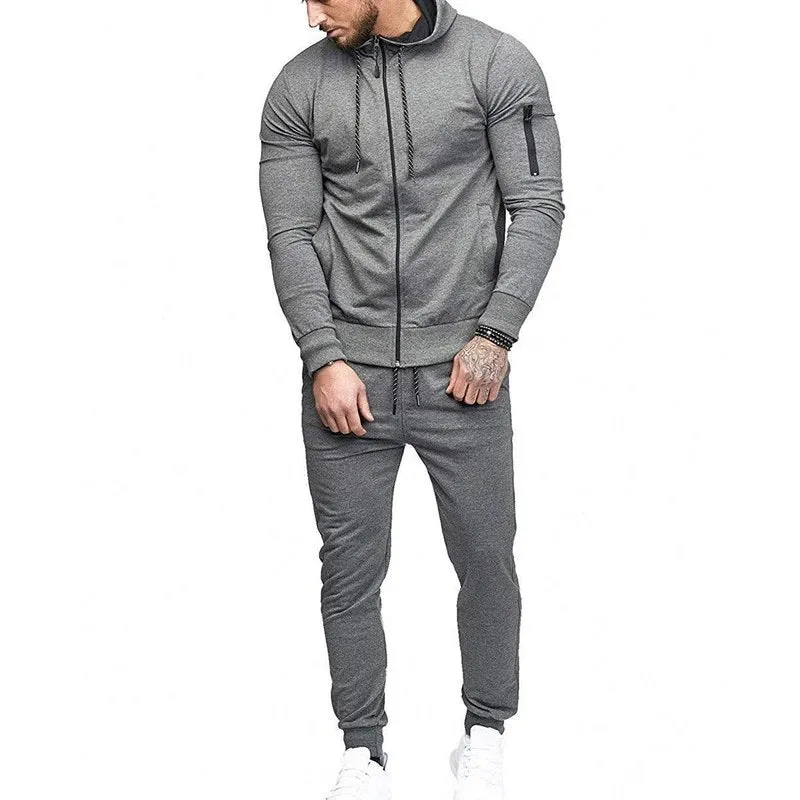 Men's Autumn Casual Hooded Tracksuit