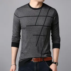 Men's Autumn Casual O-Neck Sweater | Plus Size