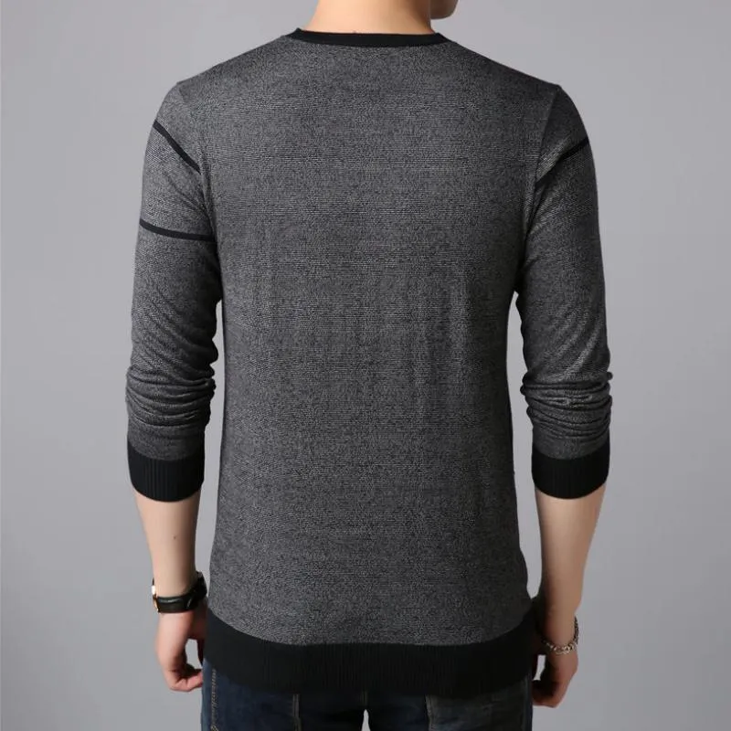 Men's Autumn Casual O-Neck Sweater | Plus Size