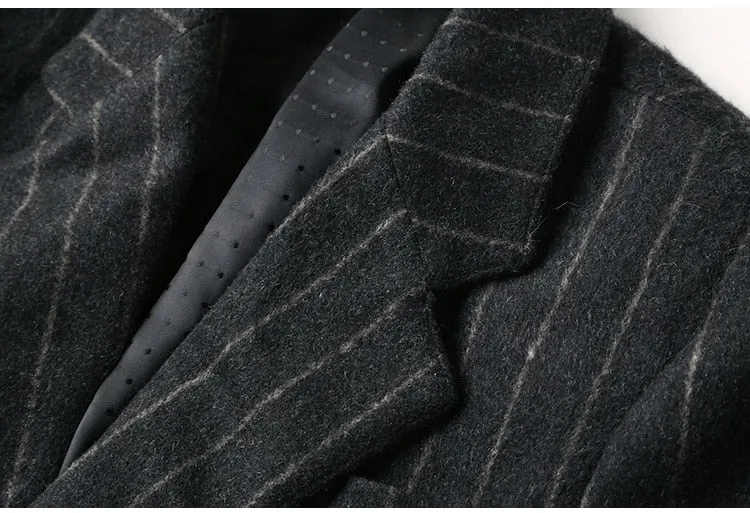 Men's Autumn Casual Suit Woolen Stretch Business Jacket