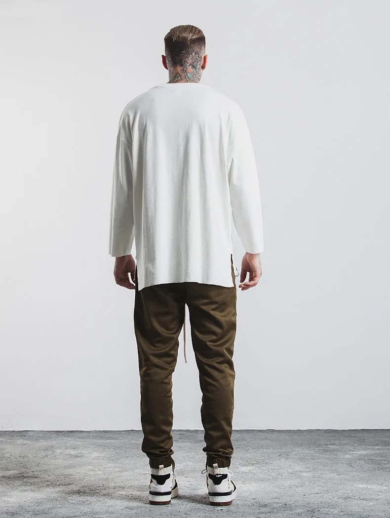Men's Autumn Contrast Color Pants With Print