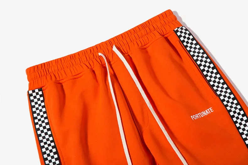 Men's Autumn Contrast Color Pants With Print