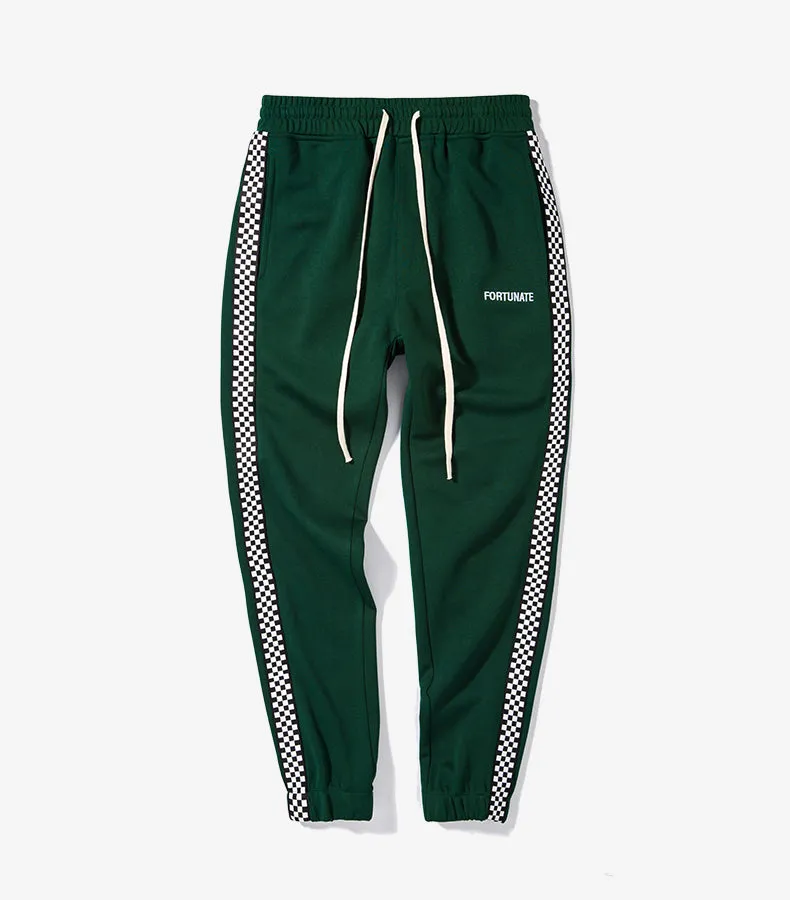 Men's Autumn Contrast Color Pants With Print