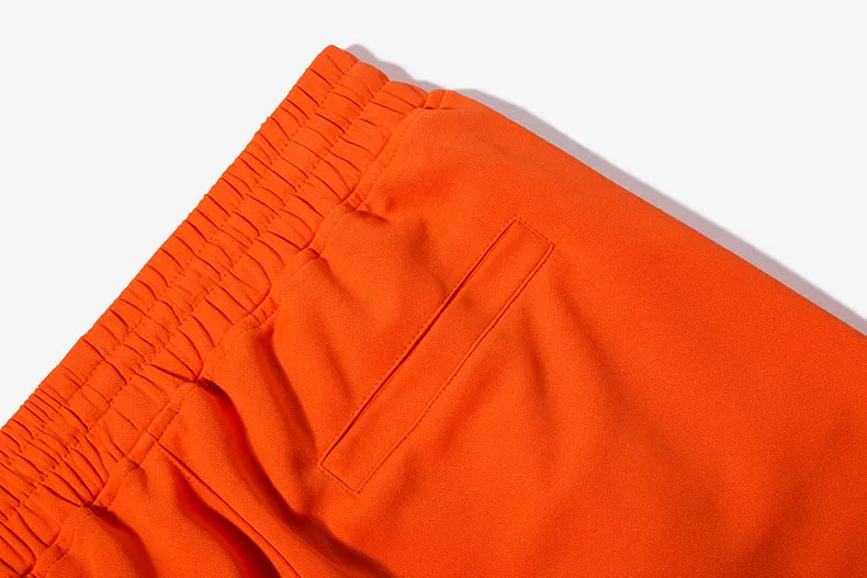 Men's Autumn Contrast Color Pants With Print