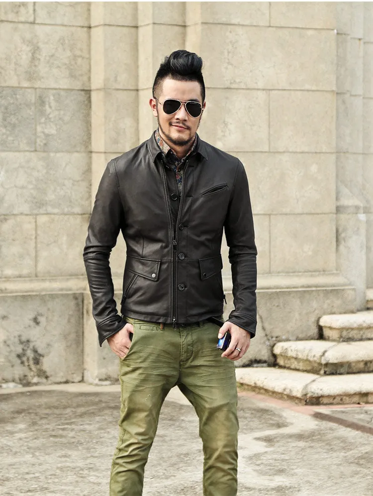 Men's Autumn Genuine Leather Jacket