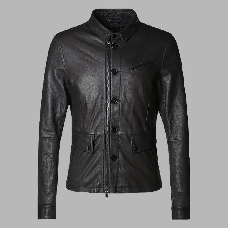 Men's Autumn Genuine Leather Jacket