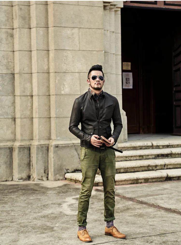 Men's Autumn Genuine Leather Jacket
