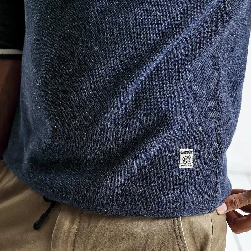 Men's Autumn Plus Size Pocket Slim Sweater