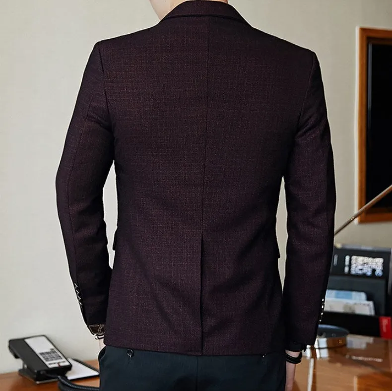 Men's Autumn Slim Fit Blazer | Plus Size