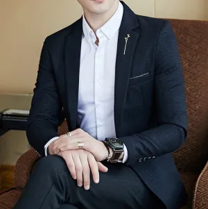 Men's Autumn Slim Fit Blazer | Plus Size