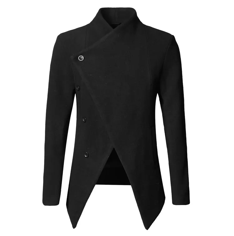 Men's Autumn/Winter British Style Woolen Slim Coat