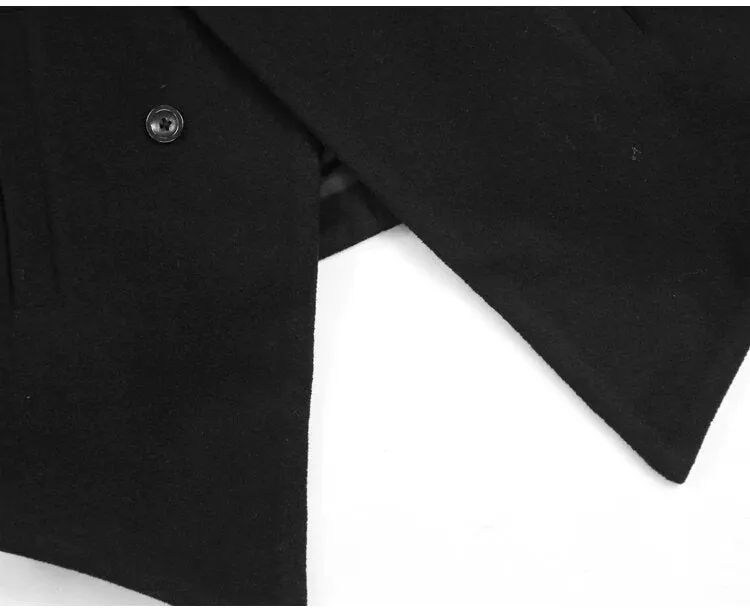 Men's Autumn/Winter British Style Woolen Slim Coat