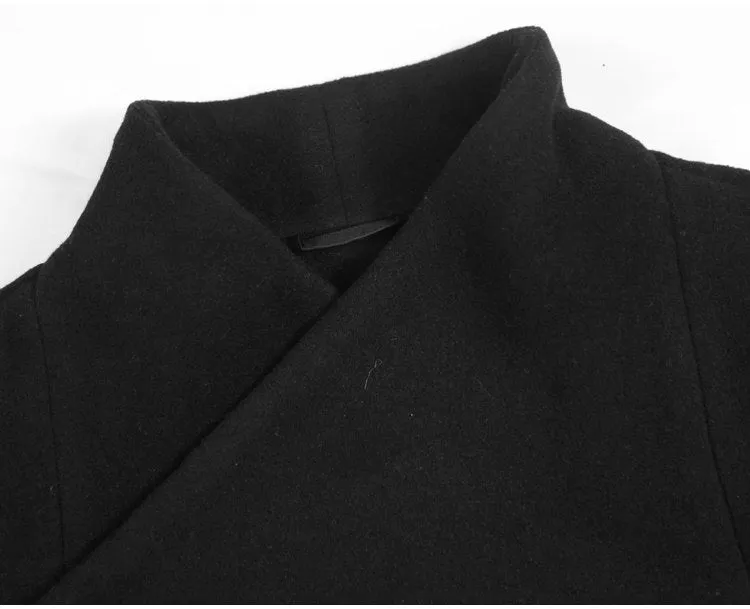 Men's Autumn/Winter British Style Woolen Slim Coat