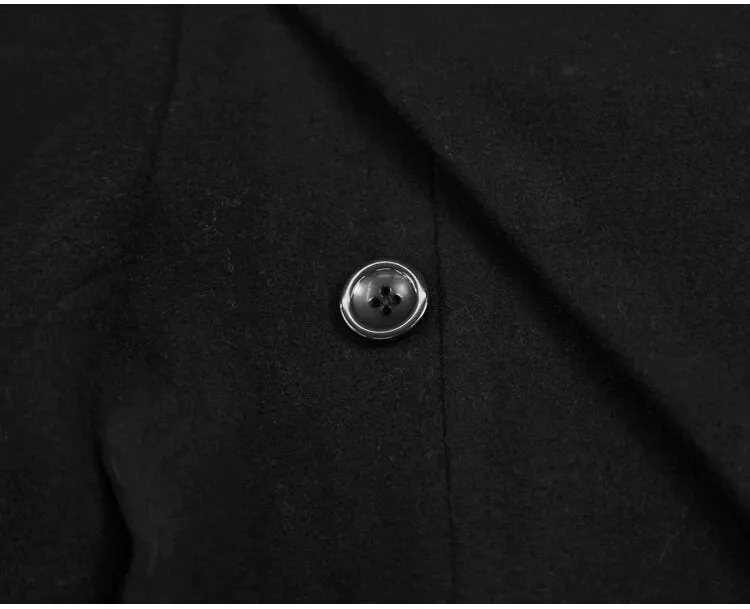 Men's Autumn/Winter British Style Woolen Slim Coat