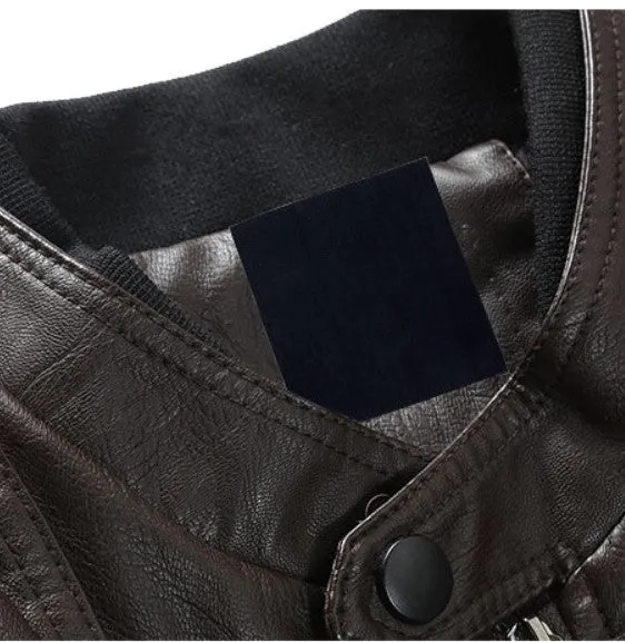 Men's Autumn/Winter PU Leather Biker Jacket With Velvet Lining