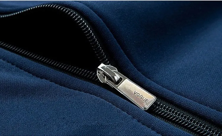 Men's Autumn/Winter Thick Fleece Tracksuit | Men's Gym Clothing