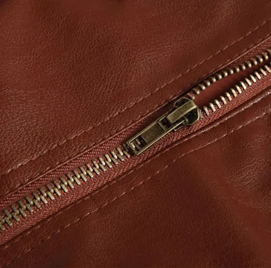 Men's Autumn/Winter Vintage PU Leather Jacket