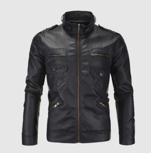 Men's Autumn/Winter Vintage PU Leather Jacket