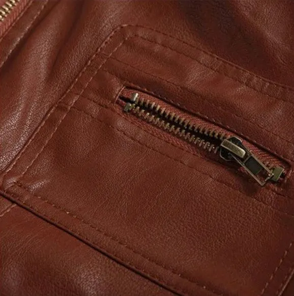 Men's Autumn/Winter Vintage PU Leather Jacket
