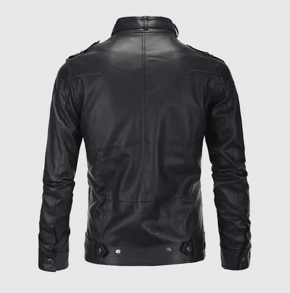 Men's Autumn/Winter Vintage PU Leather Jacket