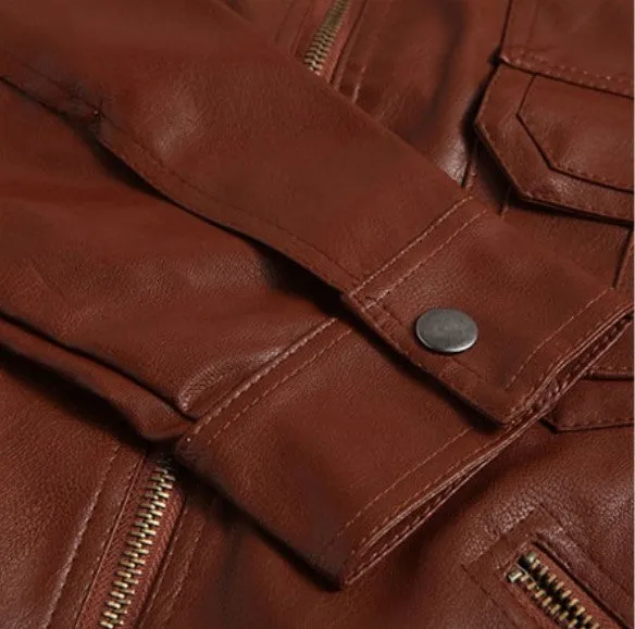 Men's Autumn/Winter Vintage PU Leather Jacket