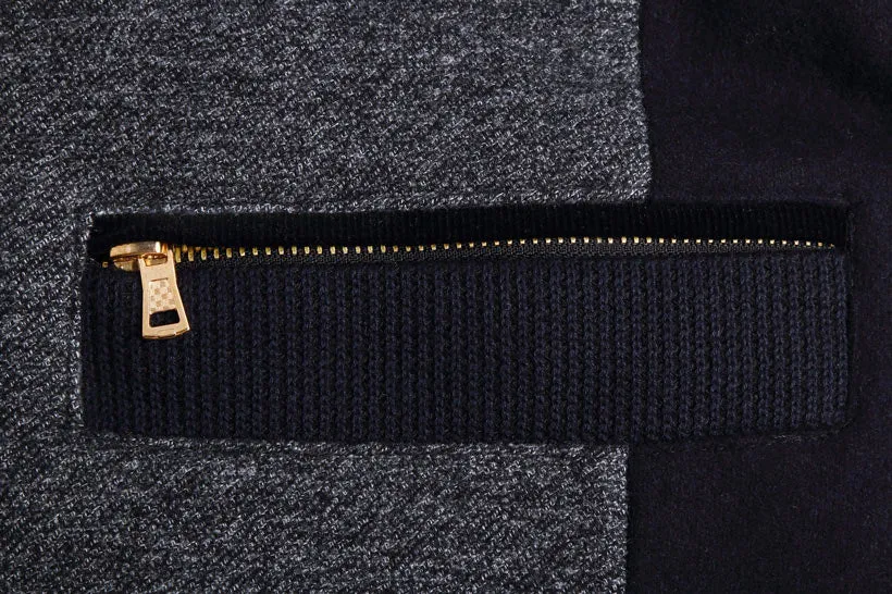 Men's Autumn/Winter Warm Woolen Jacket With Stand Collar