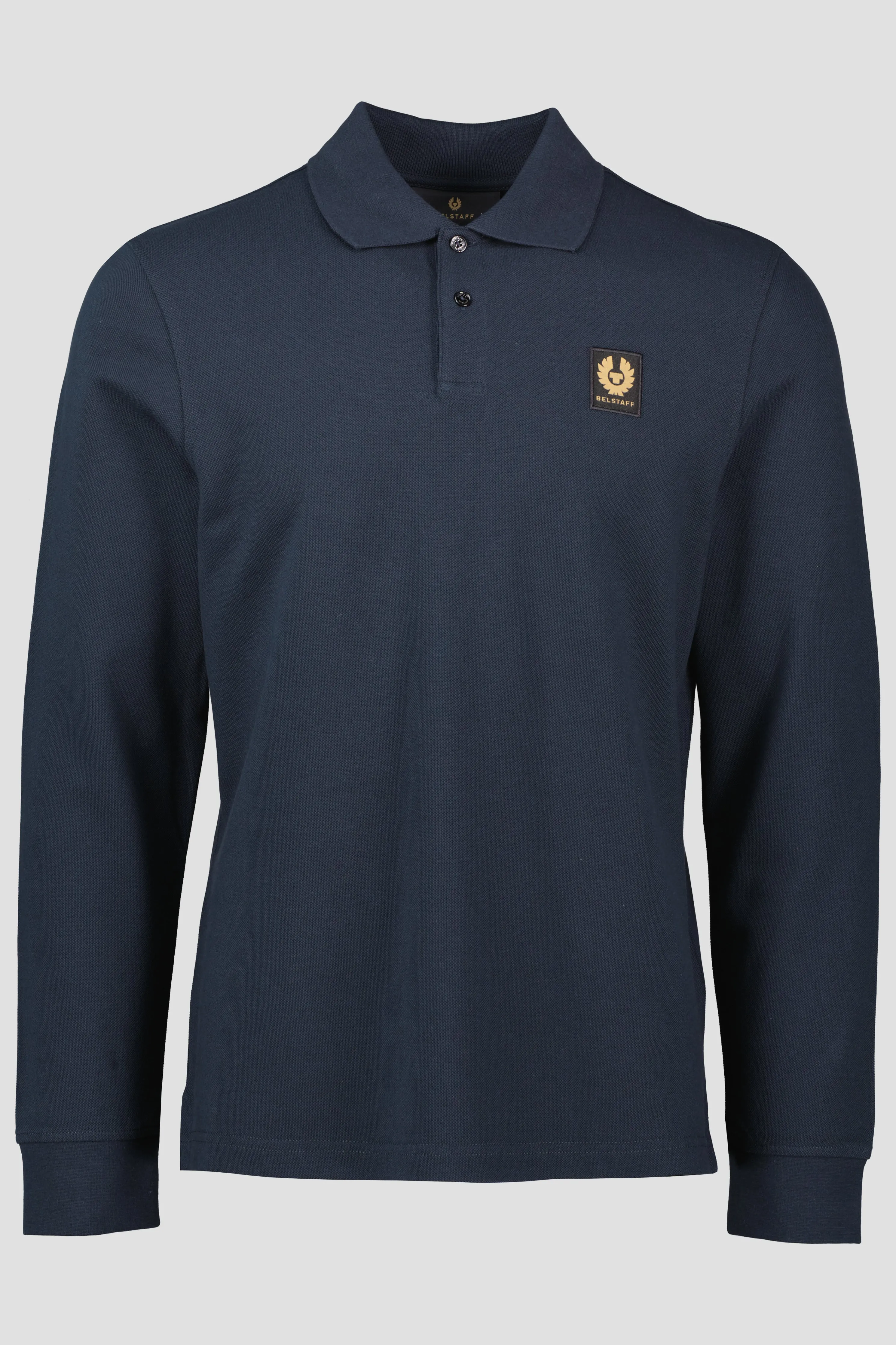 Men's Belstaff Dark Ink Long Sleeve Polo Shirt