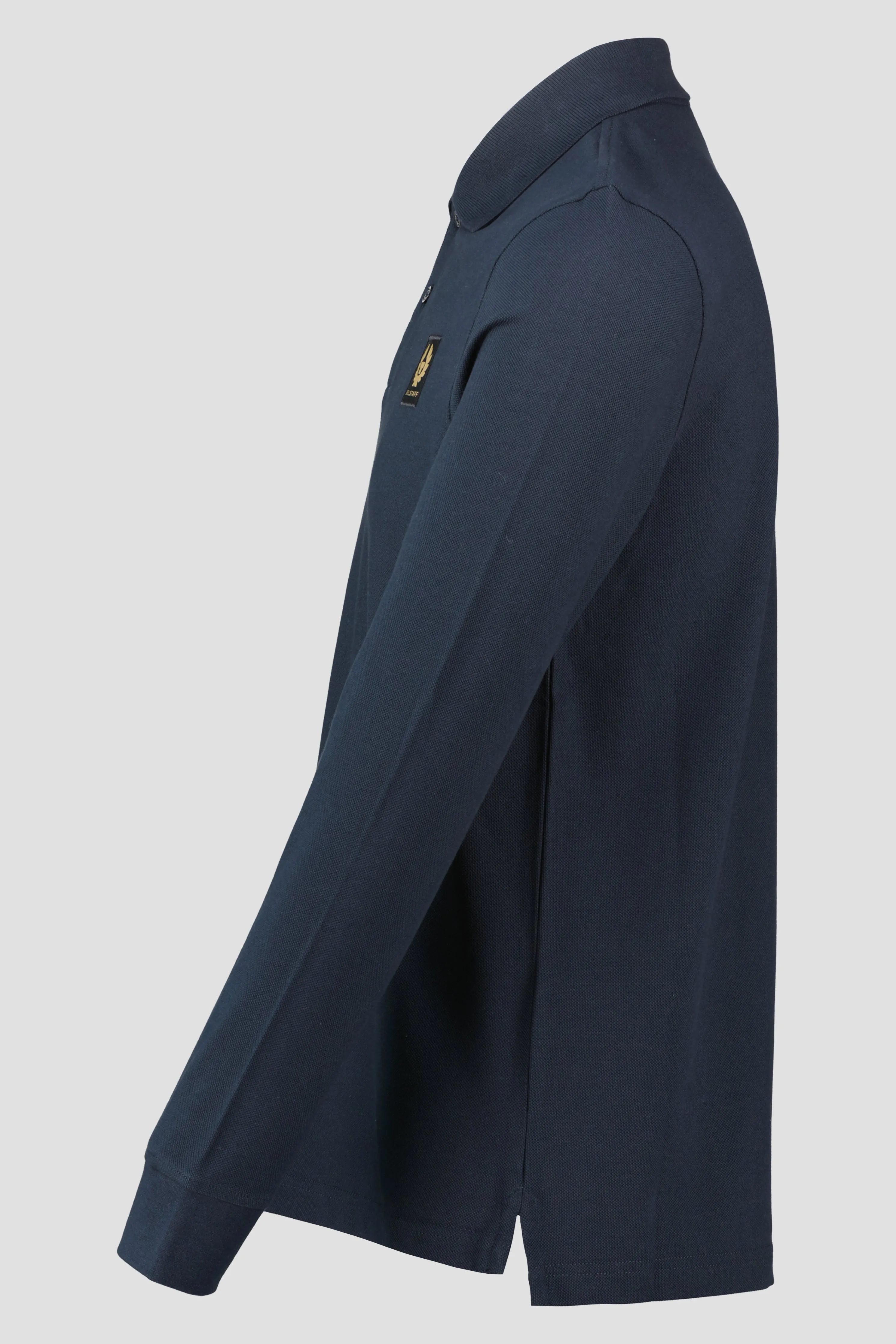 Men's Belstaff Dark Ink Long Sleeve Polo Shirt