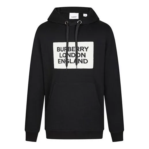 Men's Burberry Box Logo Sweatshirt Black, black