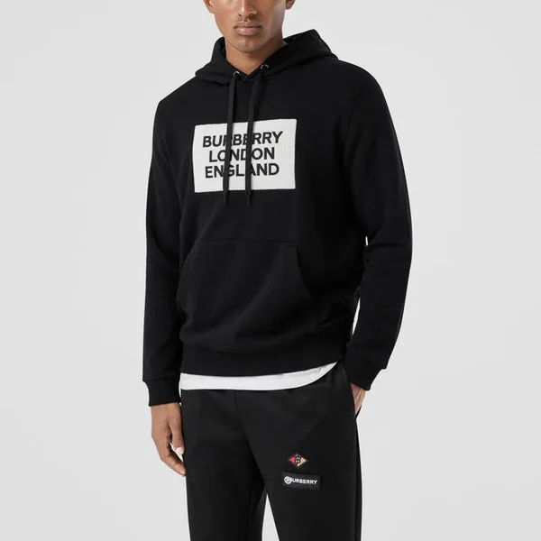 Men's Burberry Box Logo Sweatshirt Black, black